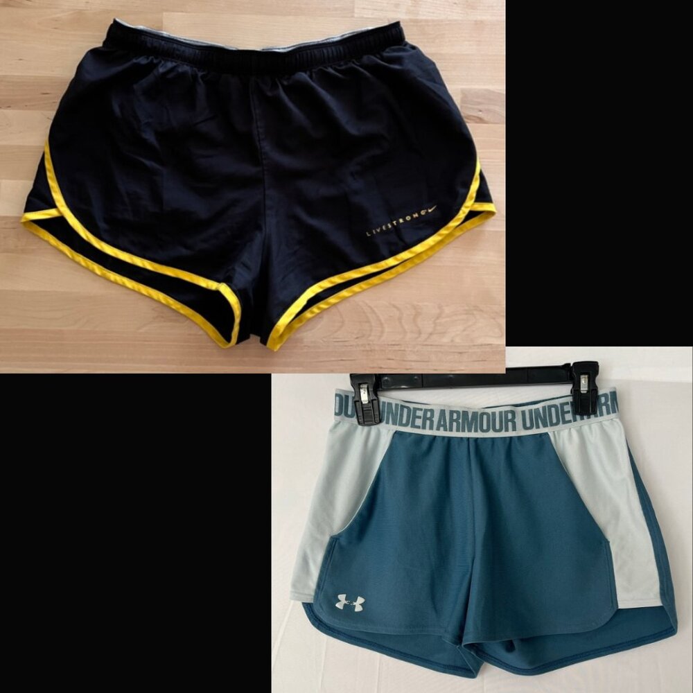 Women Athletic Shorts Bundle Set of 2 - Nike / Under Armour